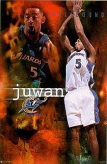 NBA 35mm Slide - Chris Webber - Washington Wizards w/ Juwan Howard - 1998