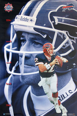 Jim Kelly "Superstar" Buffalo Bills NFL Football Action Poster - Costacos Brothers 1996