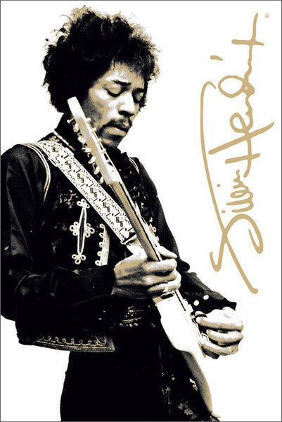 Jimi Hendrix "Guitar Hero" Music Legend Poster - Aquarius Images Inc.