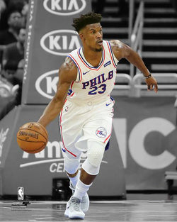 Jimmy Butler "Spotlight" Philadelphia 76ers Premium NBA Basketball Poster Print - Photofile 16x20