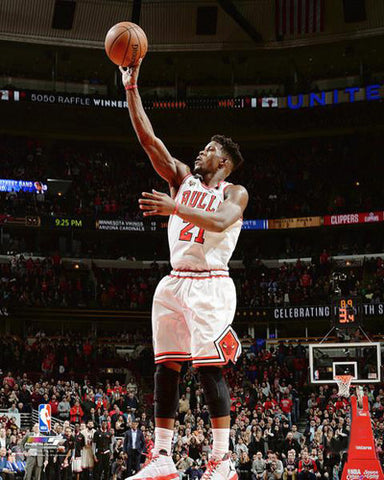 Jimmy Butler "Buzzer-Beater" Chicago Bulls Premium NBA Poster Print - Photofile 16x20