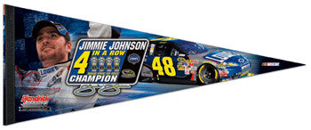 Jimmie Johnson "4 In A Row" Premium Commemorative Pennant