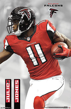Julio Jones "Superstar" Atlanta Falcons Official NFL Football Action Poster - Trends International