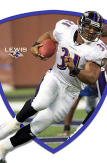 Jamal Lewis "Relentless" Baltimore Ravens Poster - Costacos 2006