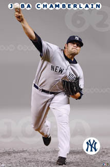 Joba Chamberlain "Flamethrower" New York Yankees Poster - Costacos 2008