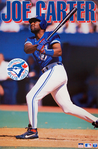 Joe Carter "Slugger" Toronto Blue Jays MLB Action Poster - Starline 1995