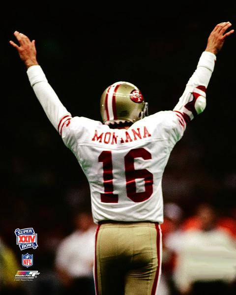 Joe Montana "Glory" Super Bowl XXIV (1990) San Francisco 49ers Premium Poster Print - Photofile Inc.