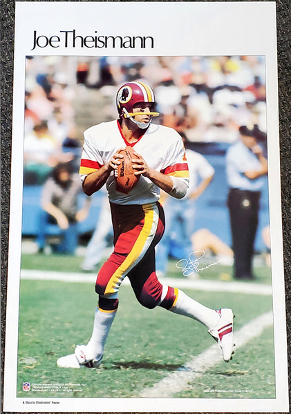 Joe Theismann "Superstar" Washington Redskins Vintage Original Poster - Sports Illustrated by Marketcom 1980