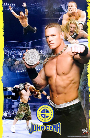 John Cena Chain Gang 2004 WWE Authentic Baseball Jersey Mens XL