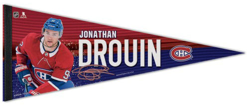 Jonathan Drouin Montreal Canadiens Signature Series NHL Hockey Premium Felt Pennant - Wincraft