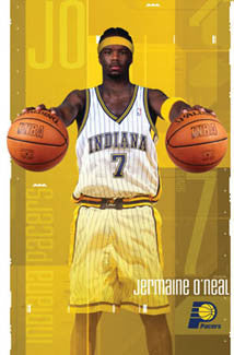 Jermaine O'Neal "Superstar" Indiana Pacers Poster - Costacos 2003