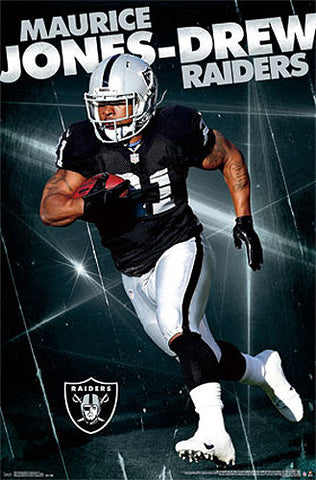 Maurice Jones-Drew "Silver & Black" Oakland Raiders Poster - Costacos 2014