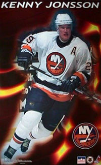 Kenny Jonsson "Fire" New York Islanders Poster - Starline Inc. 1998