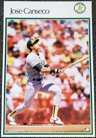 Jose Canseco "Superstar" Oakland A's Vintage Original Poster - Sports Illustrated by Marketcom 1987