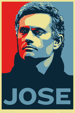 Jose Mourinho "JOSE" Chelsea FC Manager Mock Propaganda Poster - GB Eye (UK)