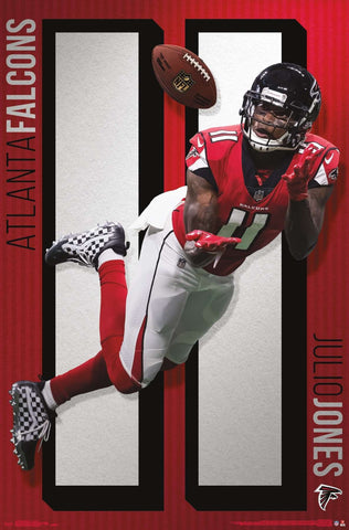 Julio Jones "Laying Out" Atlanta Falcons Official NFL Football Action Poster - Trends International