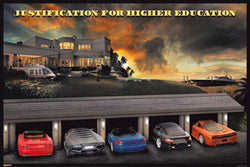 Ultimate Supercar Garage "Justification for Higher Education" Poster - Pyramid America