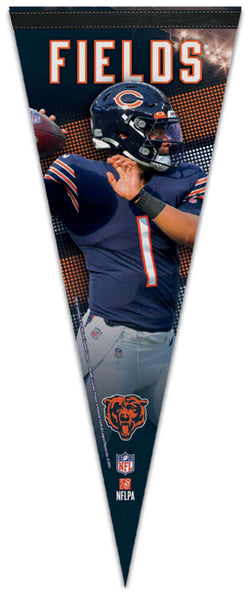 Justin Fields "NFL Action Series" Chicago Bears Premium Felt Collector's Pennant - Wincraft