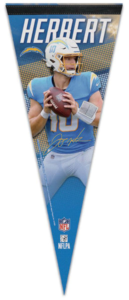 Justin Herbert Los Angeles Chargers Signature Series Premium Felt Collector's Pennant - Wincraft