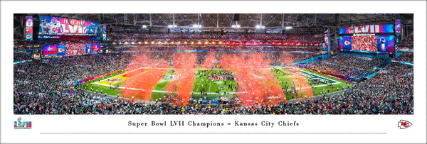 Kansas City Chiefs Super Bowl LVII (2023) Championship Celebration Panoramic Poster Print - Blakeway Worldwide