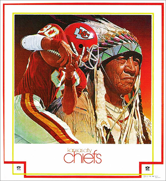 Kansas City Chiefs 1983 NFL Theme Art Vintage Original Poster - DAMAC Inc./Artist Chuck Ren