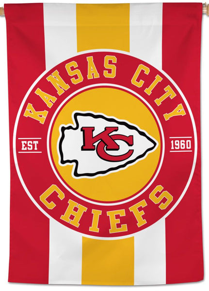 Kansas City Chiefs Retro-Style "Est 1960" Official NFL Team 28x40 Wall BANNER - Wincraft Inc.