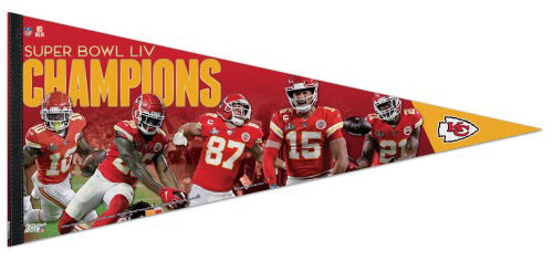 Kansas City Chiefs Super Bowl LIV MOMENTS Extra-Large 17x40 Premium Felt Collector's PENNANT - Wincraft