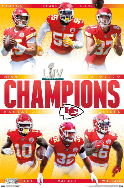 Kansas City Chiefs 2023 Glory Super Bowl LVII Championship Premium A –  Sports Poster Warehouse