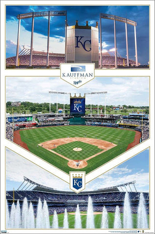 Kansas City Royals Kauffman Stadium Triptych Wall Poster - Trends International