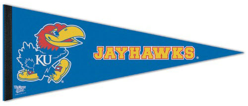 Kansas Jayhawks NCAA Team Logo Premium Felt Collector's Pennant - Wincraft Inc.