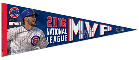 Kris Bryant 2016 National League MVP Chicago Cubs Premium Felt Commemorative Pennant - Wincraft
