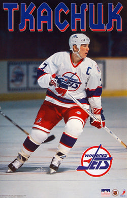 Keith Tkachuk "Captain Classic" Winnipeg Jets NHL Action Poster - Starline Inc. 1995