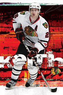 Duncan Keith "Defender" Chicago Blackhawks Poster - Costacos Sports