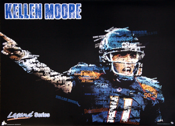 Kellen Moore "Legend" Boise State Broncos Football Poster - Team Spirit