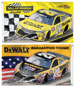 Matt Kenseth NASCAR #20 Dollar General/DeWalt Huge 3' x 5' 2-Sided Deluxe Flag - Wincraft 2016