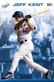 Jeff Kent "Blast" Los Angeles Dodgers MLB Action Poster - Costacos 2005