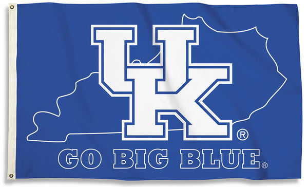 University of Kentucky Wildcats "Go Big Blue" Official NCAA Team 3'x5' Flag - BSI Products