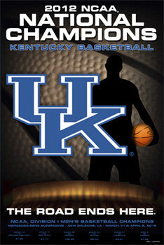 Kentucky Wildcats 2012 Men's Basketball Champions Commemorative Poster - Prographs
