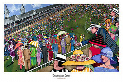 Chapeaux de Derby (Kentucky Derby Hats) by Jeff Williams Art Poster Print