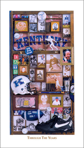 Kentucky Wildcats Football "Through the Years" Premium Poster Print - Smashgraphix Inc.