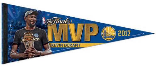 Kevin Durant Golden State Warriors 2017 NBA Finals MVP Commemorative Premium Felt Pennant