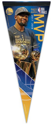 Kevin Durant Golden State Warriors 2018 NBA Finals MVP Commemorative Premium Felt Pennant