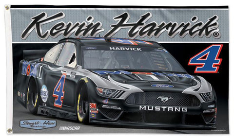 Kevin Harvick NASCAR Ford Mustang #4 MOBIL 1 Huge 3' x 5' DELUXE Banner FLAG - Wincraft 2021