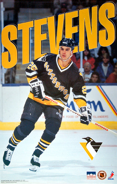Kevin Stevens "Action" Pittsburgh Penguins NHL Hockey Action Poster - Starline Inc. 1993