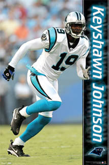 Keyshawn Johnson "Panther Power" NFL Action Poster - Costacos 2006