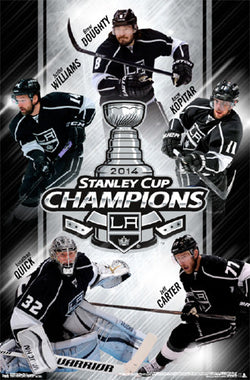 L.A. Kings 2014 Stanley Cup Champions Commemorative Wall Poster - Costacos - LAST ONE