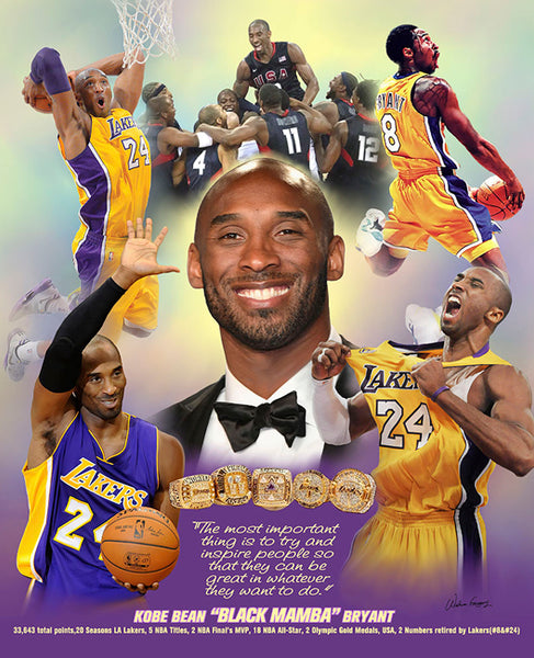 Forever Kobe - Lakers 24 Jersey Legend Canvas Print