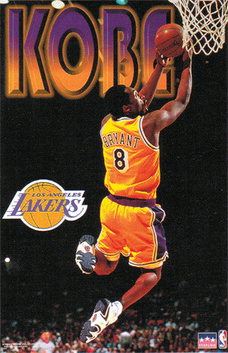Kobe Bryant "Reverse" L.A. Lakers Vintage Original NBA Poster - Starline 1998