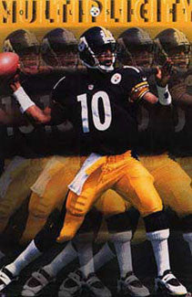 Kordell Stewart "Multiplicity" Pittsburgh Steelers Poster - Costacos 1997