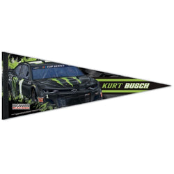 Kurt Busch NASCAR #1 Monster Energy Chevrolet ZL1 Premium Felt Commemorative Felt Pennant - Wincraft Inc.